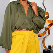 Arden Olive Jacket/Blouse