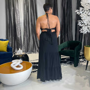 Giselle Black Maxi Dress
