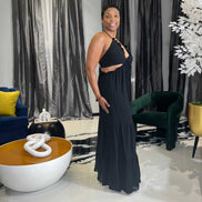 Giselle Black Maxi Dress