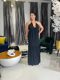 Giselle Black Maxi Dress