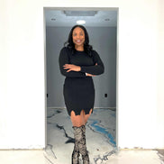The Jagged Black Dress