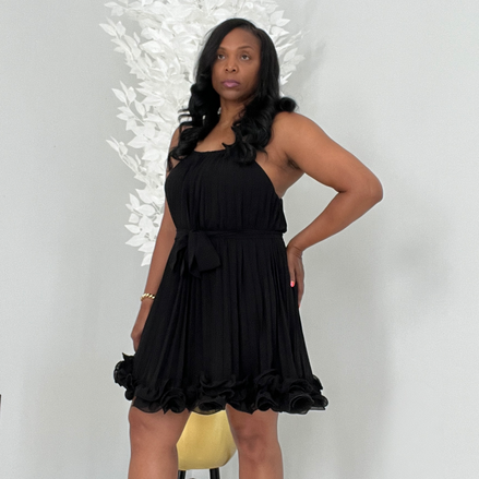 Black Chiffon Dress