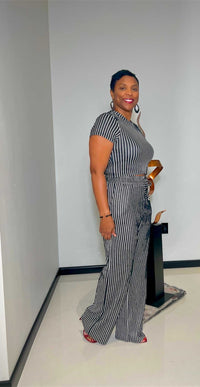 Zuri Pant Set-Black & White
