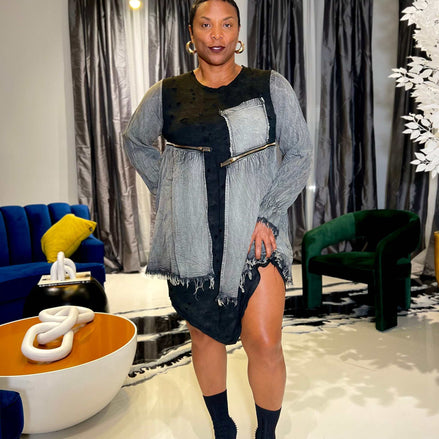 Greyson Distressed  Dress