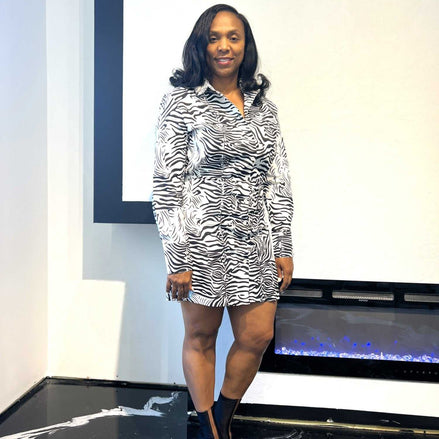 Coat Dress-Black