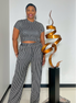 Zuri Pant Set-Black & White