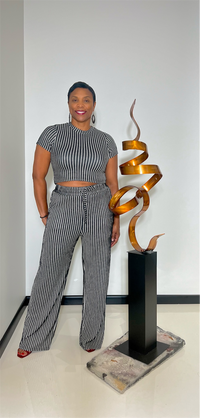 Zuri Pant Set-Black & White