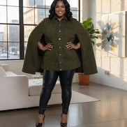 Imani Denim Cape-Plus Size