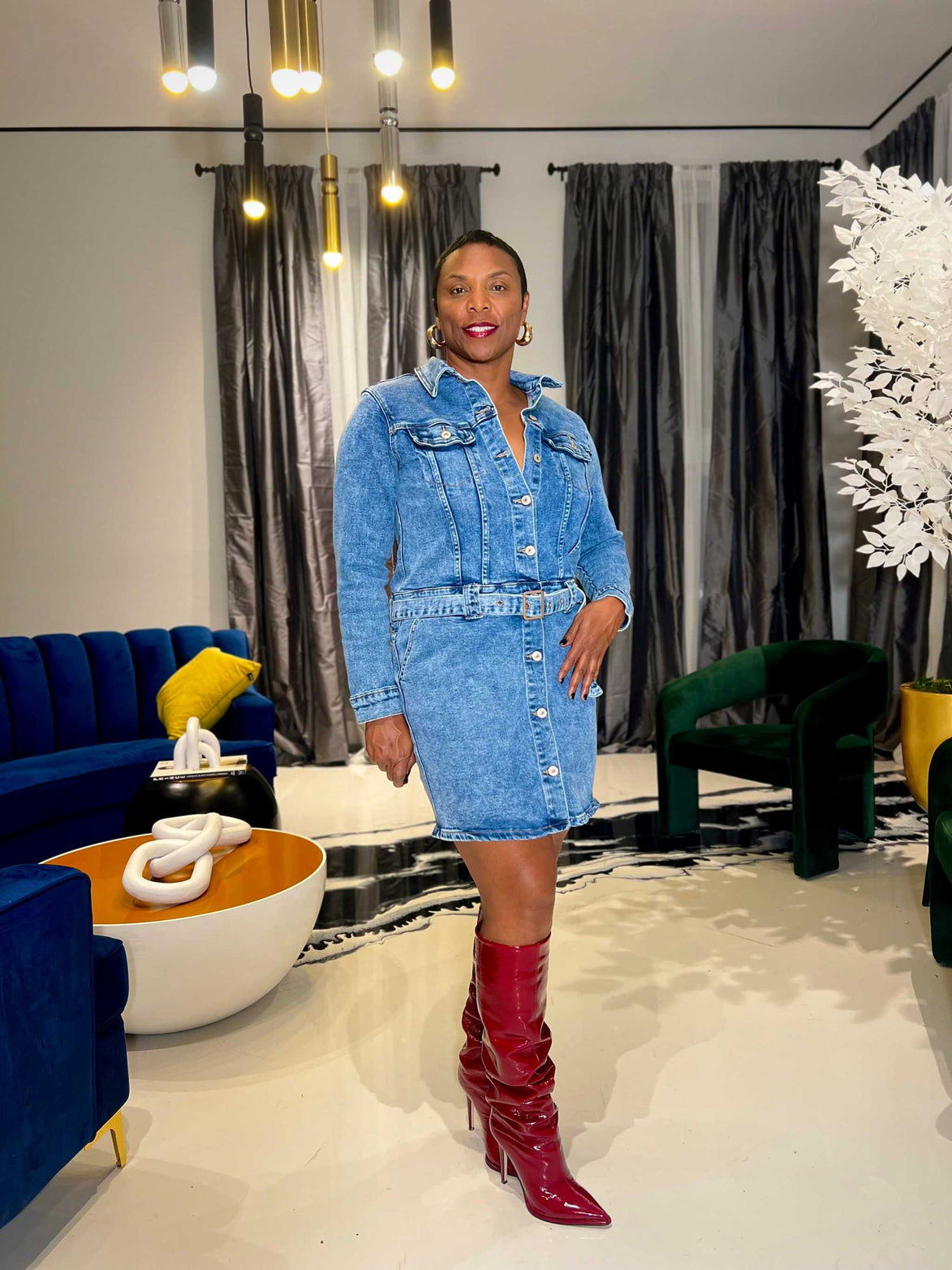 Harper Denim Dress