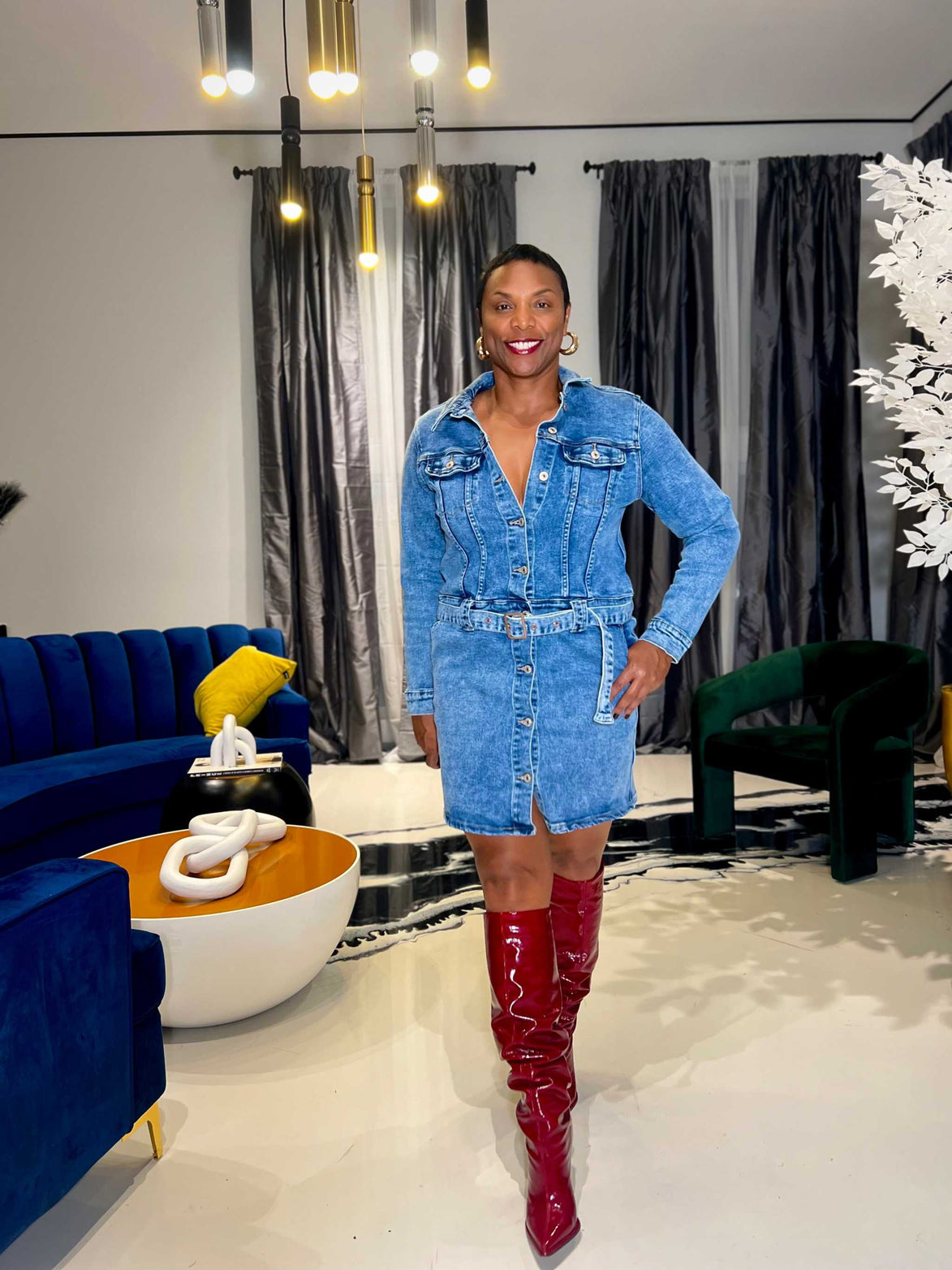 Harper Denim Dress