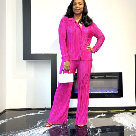 Women's Pleated Set