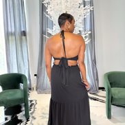 Giselle Black Maxi Dress