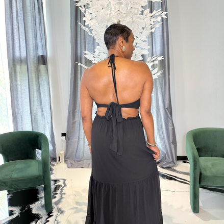 Giselle Black Maxi Dress