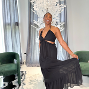 Giselle Black Maxi Dress
