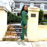 Georgia Green Sweater Pant Set