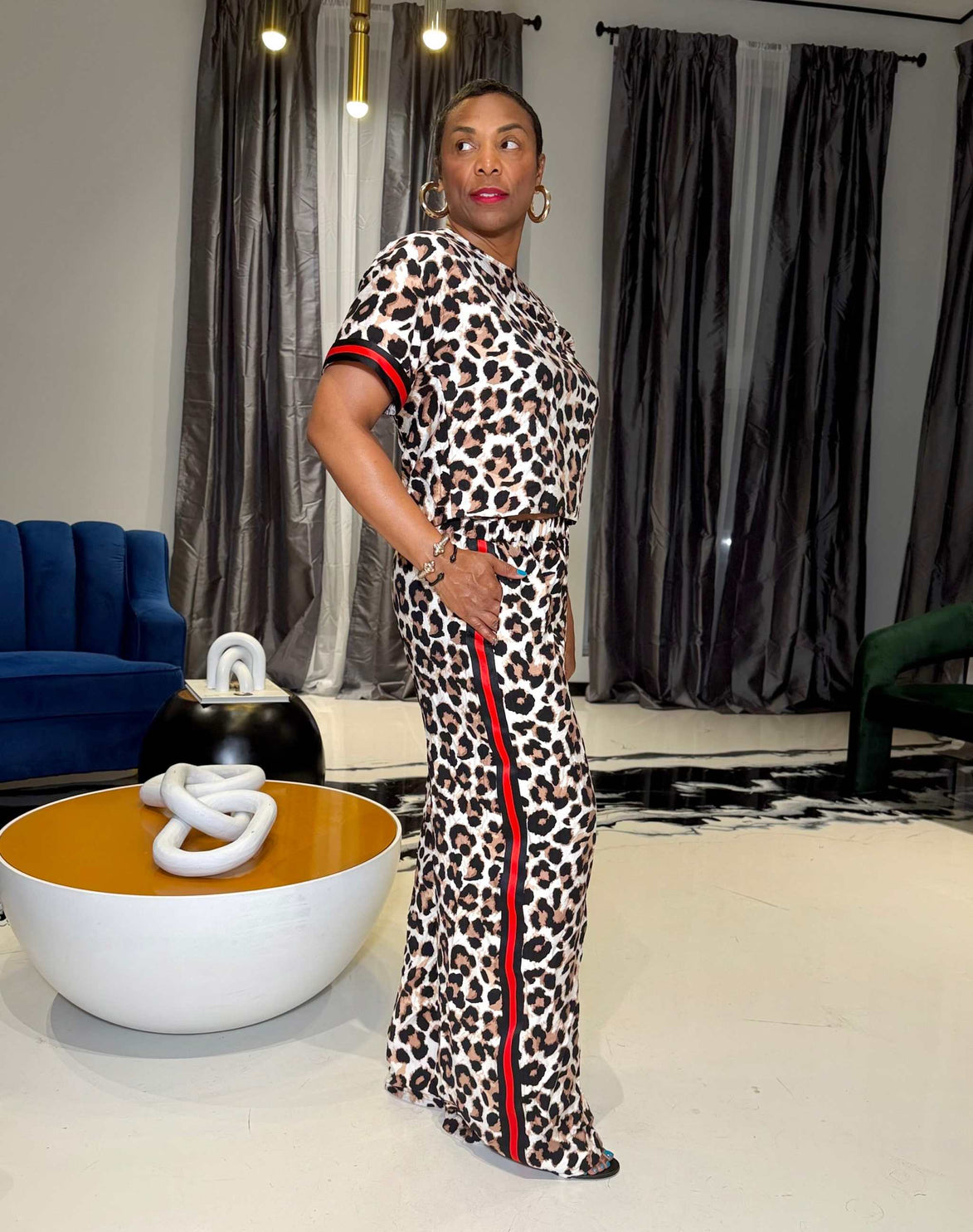 Soraya (Pant Set)-Leopard