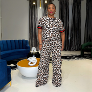 Soraya (Pant Set)-Leopard