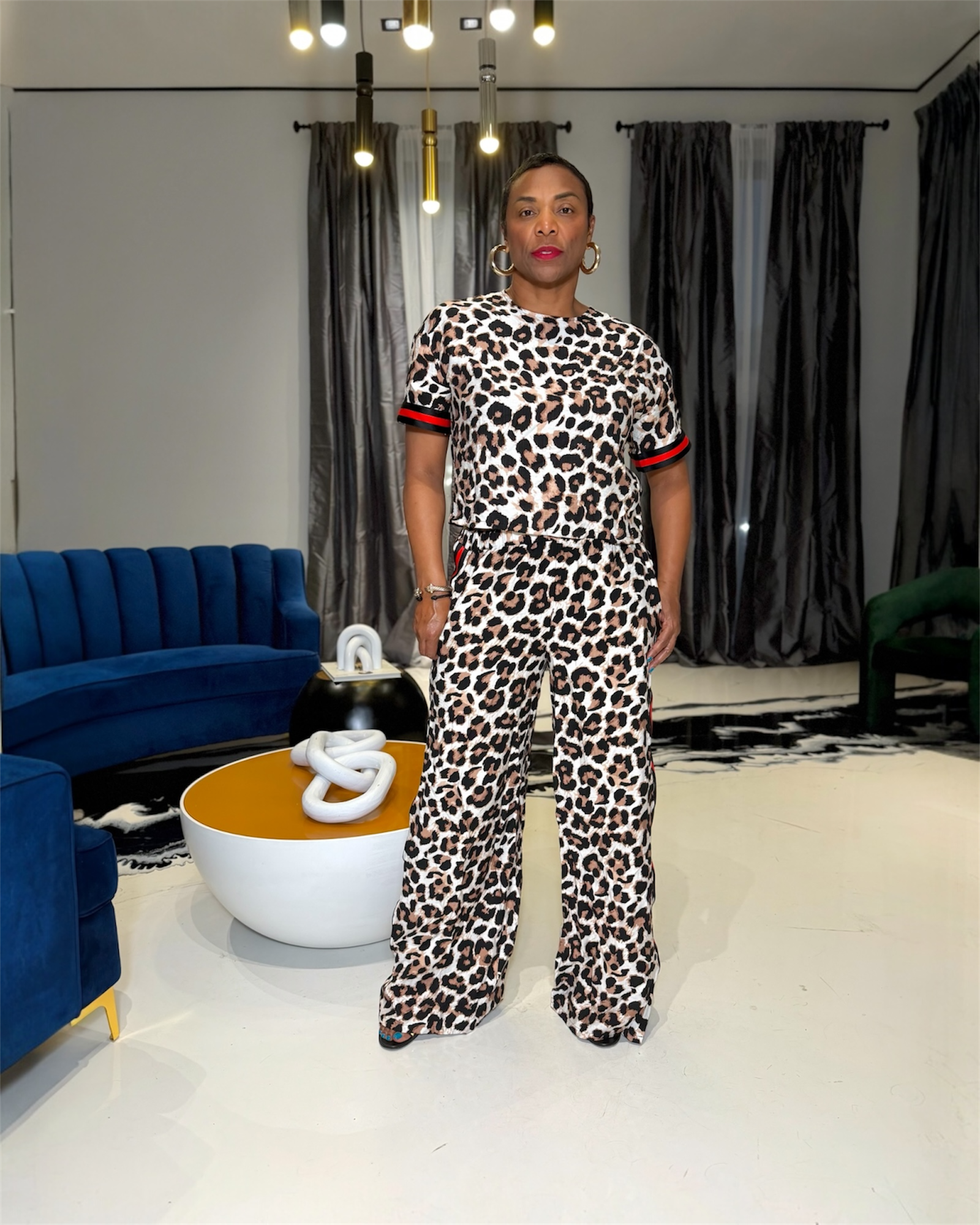 Soraya (Pant Set)-Leopard