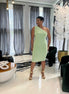 Curve Appeal Midi Dress-Mint