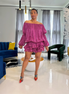 Amara (Lt. Plum Mini Ruffle Dress)