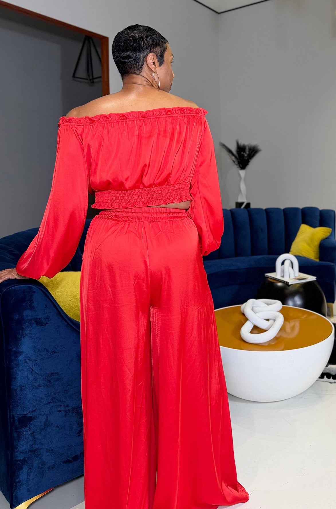 Scarlet (Red Pant Set)