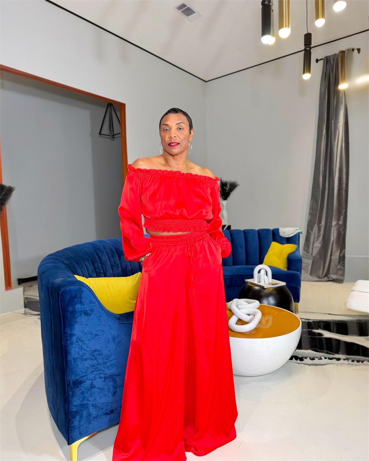 Scarlet (Red Pant Set)