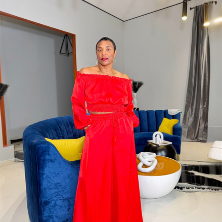 Scarlet (Red Pant Set)
