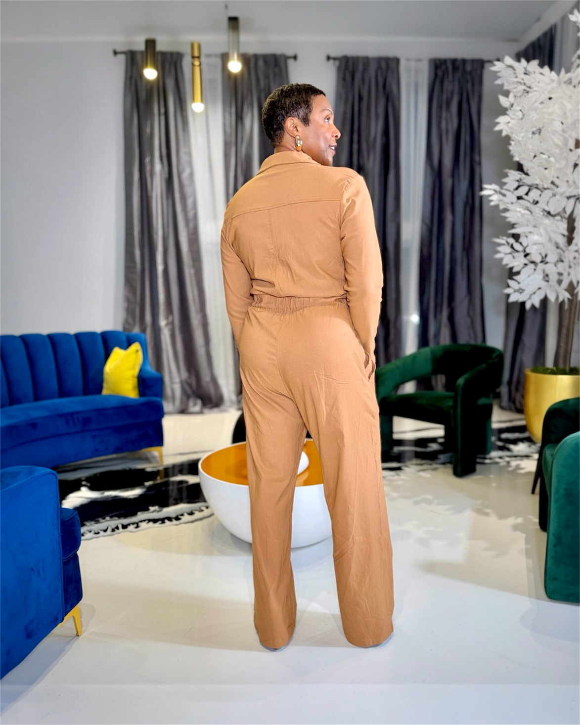 Marisol Jumpsuit-Carmel