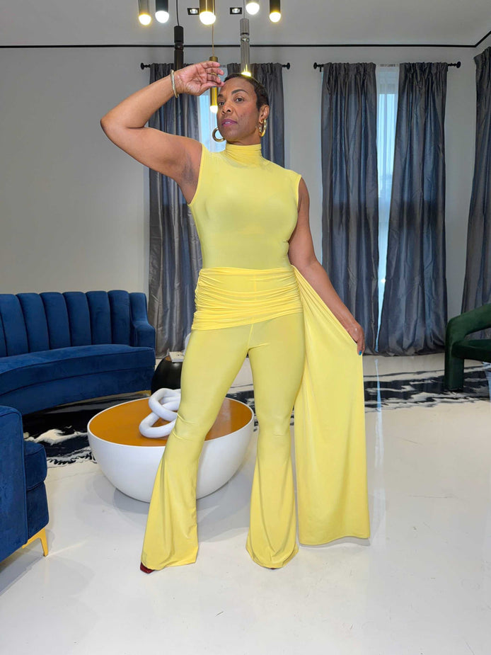 Sunshine (Yellow Mockneck Jumpsuit)