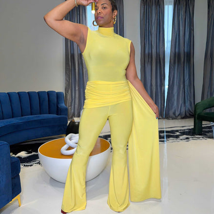 Sunshine (Yellow Mockneck Jumpsuit)
