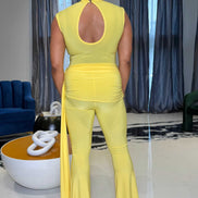 Sunshine (Yellow Mockneck Jumpsuit)