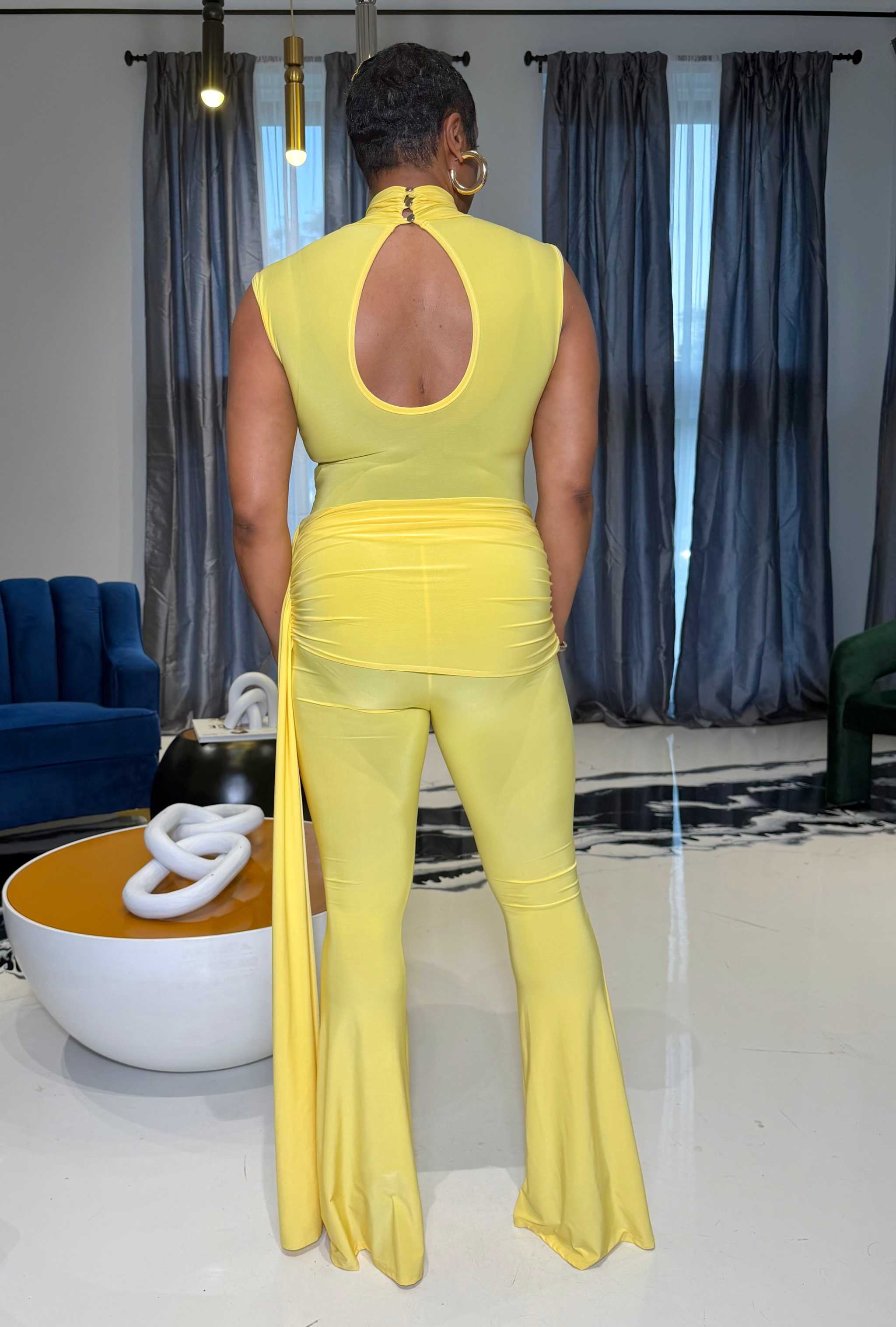 Sunshine (Yellow Mockneck Jumpsuit)