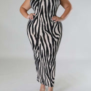 The Zebrina Dress-Plus