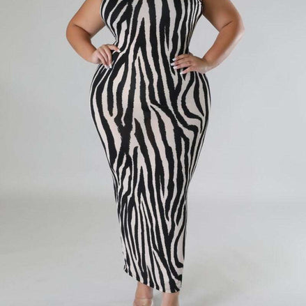 The Zebrina Dress-Plus