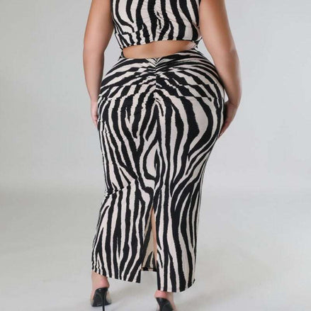 The Zebrina Dress-Plus