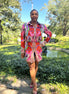 Alexis Red Skirt Set