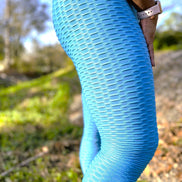 Textured Butt Lift Legging Set Light Blue