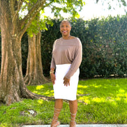 Gabby Taupe Grey Bodysuit