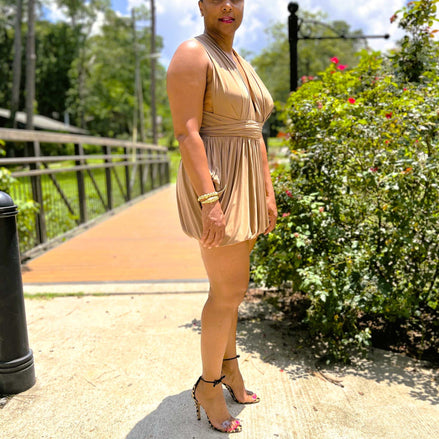 Mocha Sleeveless Dress