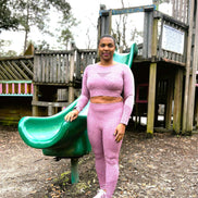 Seamless Crop Top with Leggings