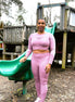 Seamless Crop Top with Leggings