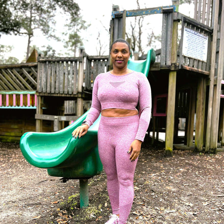 Seamless Crop Top with Leggings