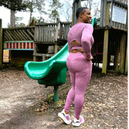 Seamless Crop Top with Leggings