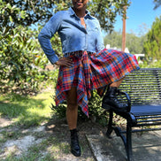 School Girl Plaid Skirt