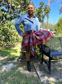 School Girl Plaid Skirt