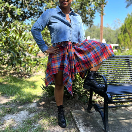 School Girl Plaid Skirt