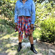 School Girl Plaid Skirt