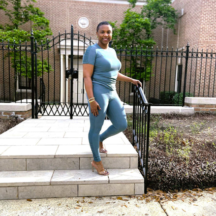 Ruby Ruched Set "Teal"